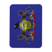State Flag of Pennsylvania, Verenigde Staten Magneet (Verticaal)