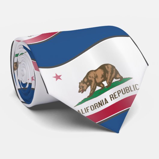 STATE FLAG VAN CALIFORNIA STROPDAS (Opgerold)