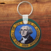 State Flag Washington Sleutelhanger (Voorkant)