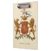State Heraldic Badge met Griffin en Lion Klembord (Links)