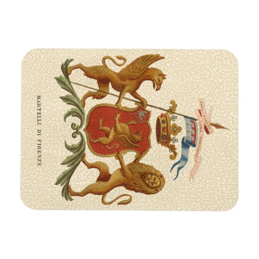 State Heraldic Badge met Griffin en Lion Magneet (Horizontaal)