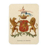 State Heraldic Badge met Griffin en Lion Magneet (Verticaal)