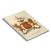 State Heraldic Badge met Griffin en Lion Notitieboek (Rechterzijde)