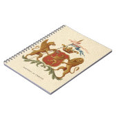 State Heraldic Badge met Griffin en Lion Notitieboek (Linkerzijde)