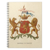 State Heraldic Badge met Griffin en Lion Notitieboek (Voorkant)