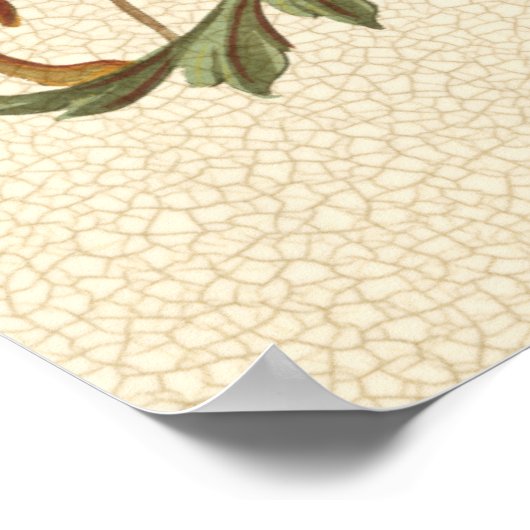 State Heraldic Badge met Griffin en Lion Poster (Hoek)