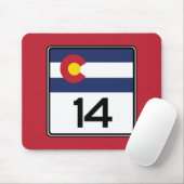 State Highway 14, Colorado, Verenigde Staten Muismat (Met muis)