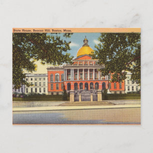 State House, Beacon Hill, Boston, Massachusetts Briefkaart