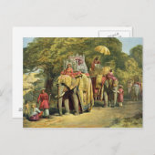 State Howdah van de gouverneur-generaal, 1863 (chr Briefkaart (Voorkant / Achterkant)