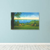 State Hwy Schilderachtig Uitzicht Owasco Lake Canvas Afdruk (Insitu (Houten vloer))