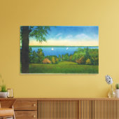 State Hwy Schilderachtig Uitzicht Owasco Lake Canvas Afdruk (Insitu (Woonkamer))