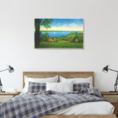 State Hwy Schilderachtig Uitzicht Owasco Lake Canvas Afdruk (Insitu (Slaapkamer))