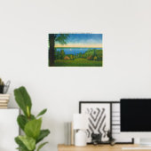 State Hwy Schilderachtig Uitzicht Owasco Lake Poster (Thuiskantoor)