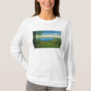 State Hwy Schilderachtig Uitzicht Owasco Lake T-shirt