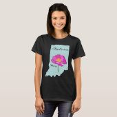 State Indiana Flower Peony T-shirt (Voorkant volledig)