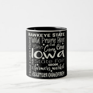 State/Iowa Two-Tone Coffee Mok
