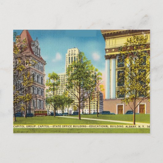 State Kantoor Building, , Albany, New York Briefkaart (Voorkant)
