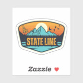 State Line, Idaho Sticker (Vel)