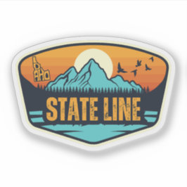 State Line, Idaho Sticker