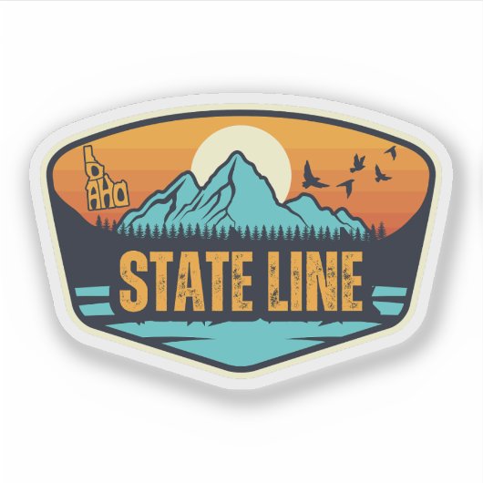 State Line, Idaho Sticker (Voorkant)