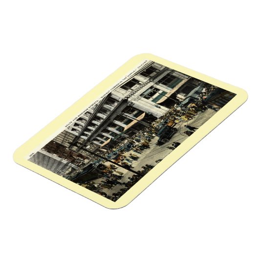 State & Madison Sts., Chicago IL, 1922  Magneet (Linkerzijde)