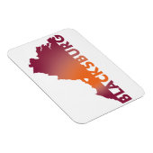 State magnet van Blacksburg Virginia Magneet (Rechterzijde)