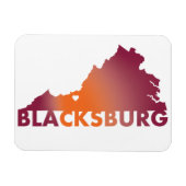 State magnet van Blacksburg Virginia Magneet (Horizontaal)