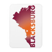 State magnet van Blacksburg Virginia Magneet (Verticaal)