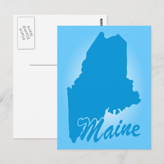 State Maine Briefkaart (Voorkant / Achterkant)