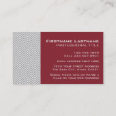 State Map Arkansas met Custom Red Heart en Name Visitekaartje (Achterkant)