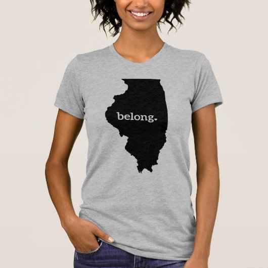 State Map Belong T-shirt (Voorkant)