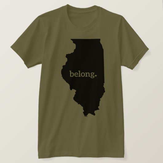 State Map Belong T-shirt (Design voorkant)