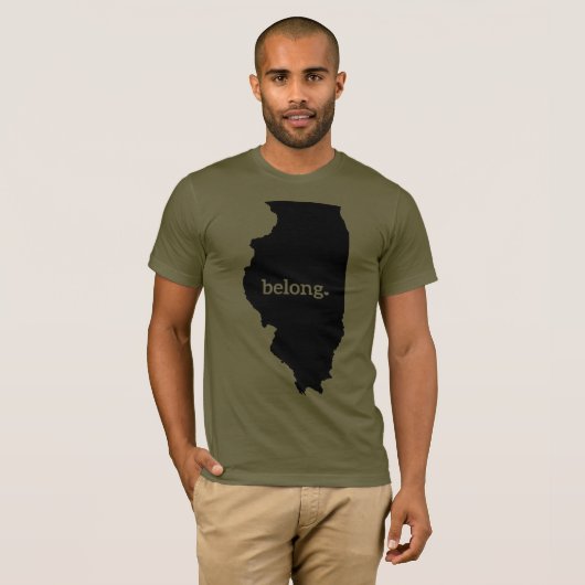 State Map Belong T-shirt (Voorkant volledig)