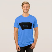 State Map Montana Belong Tri-Blend Shirt (Voorkant volledig)