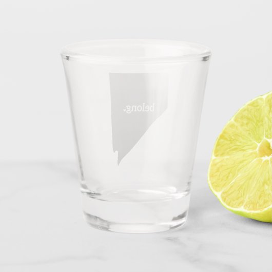 State Map Nevada Belong Shot Glas (Achterkant)