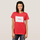 State Map North Dakota Belong T-shirt (Voorkant volledig)