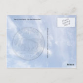 State Map North Dakota Briefkaart (Achterkant)