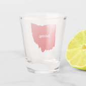 State Map Ohio Belong Shot Glas (Achterkant)