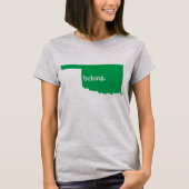 State Map Oklahoma Belong T-shirt (Voorkant)