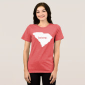 State Map South Carolina Belong Tri-Blend Shirt (Voorkant volledig)