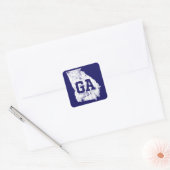 State Map Sticker in nood White Georgia (Envelop)