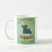 State Map van Missouri - groen Koffiemok (Links)