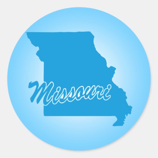 State Missouri Classic Round Sticker (Voorkant)