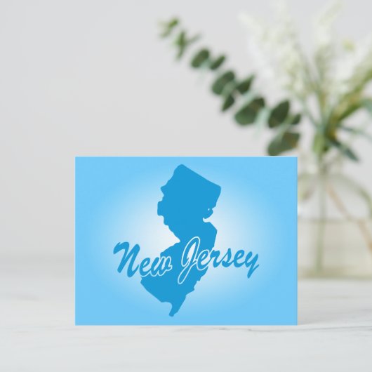State New Jersey Briefkaart (Staand voorkant)
