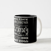 State/New Jersey Two-Tone Coffee Mok (Voorkant rechts)