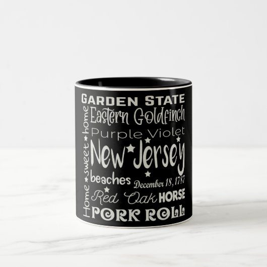 State/New Jersey Two-Tone Coffee Mok (Center)