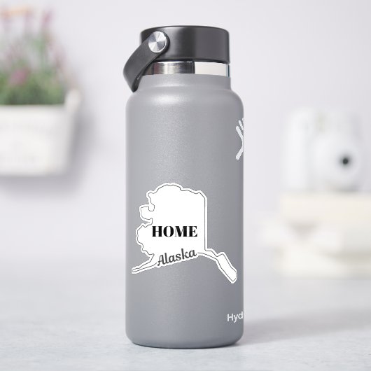 State of ALASKA: een overzicht van de staat. Alask Sticker (HydroFlask)