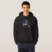 State of Alaska USA American Flag Patriotic Hoodie (Voorkant volledig)