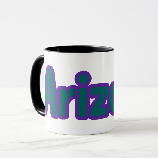 State of Arizona Pride Custom Two-Tone Koffie Mok (Voorkant links)