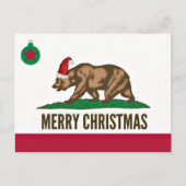 State of California Merry Christmas Beer Briefkaar Feestdagenkaart (Voorkant)